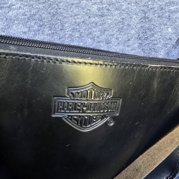 Harley-Davidson Mini Bag Vintage Hard LEATHER! - Picture 2 of 10